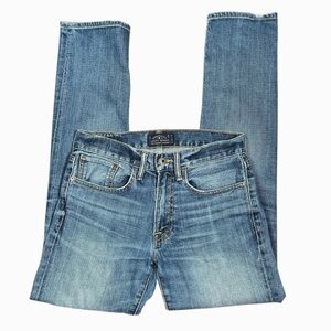 Lucky Brand Jeans Men’s 29x31 121 Heritage Slim Fit Medium Wash Distressed